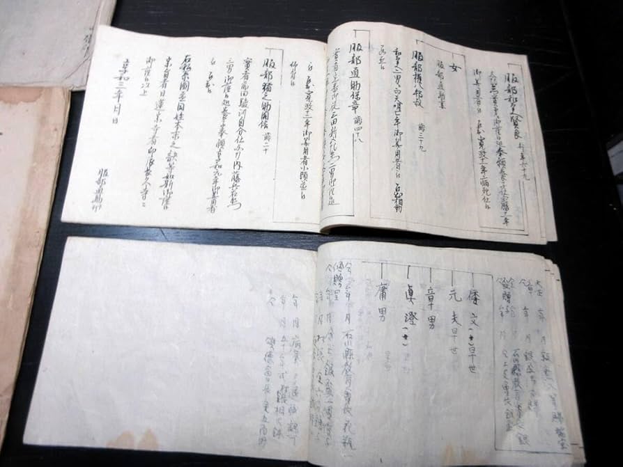 Amazon.co.jp: 0533和本江戸享和～明治加賀藩士服部家「系図帳
